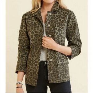 Good American Leopard Print Jacket